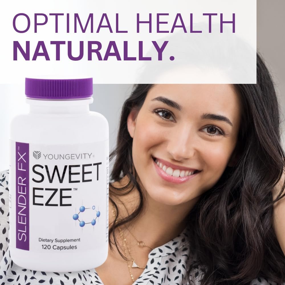 Youngevity Slender FX Sweet EZE - Paquete de 4 botes de 120 cápsulas