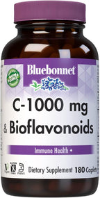 Bluebonnet Nutrition C-1000 mg con Bioflavonoides Cítricos, 180 comprimidos