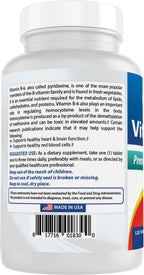 Best Naturals Vitamina B6 200 mg para Adultos, 120 Comprimidos