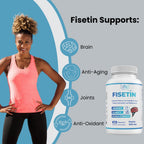 Logic Nutra Fisetina Doble Concentración - 200 mg por Cápsula - 60 Cápsulas - Suplemento Antioxidante