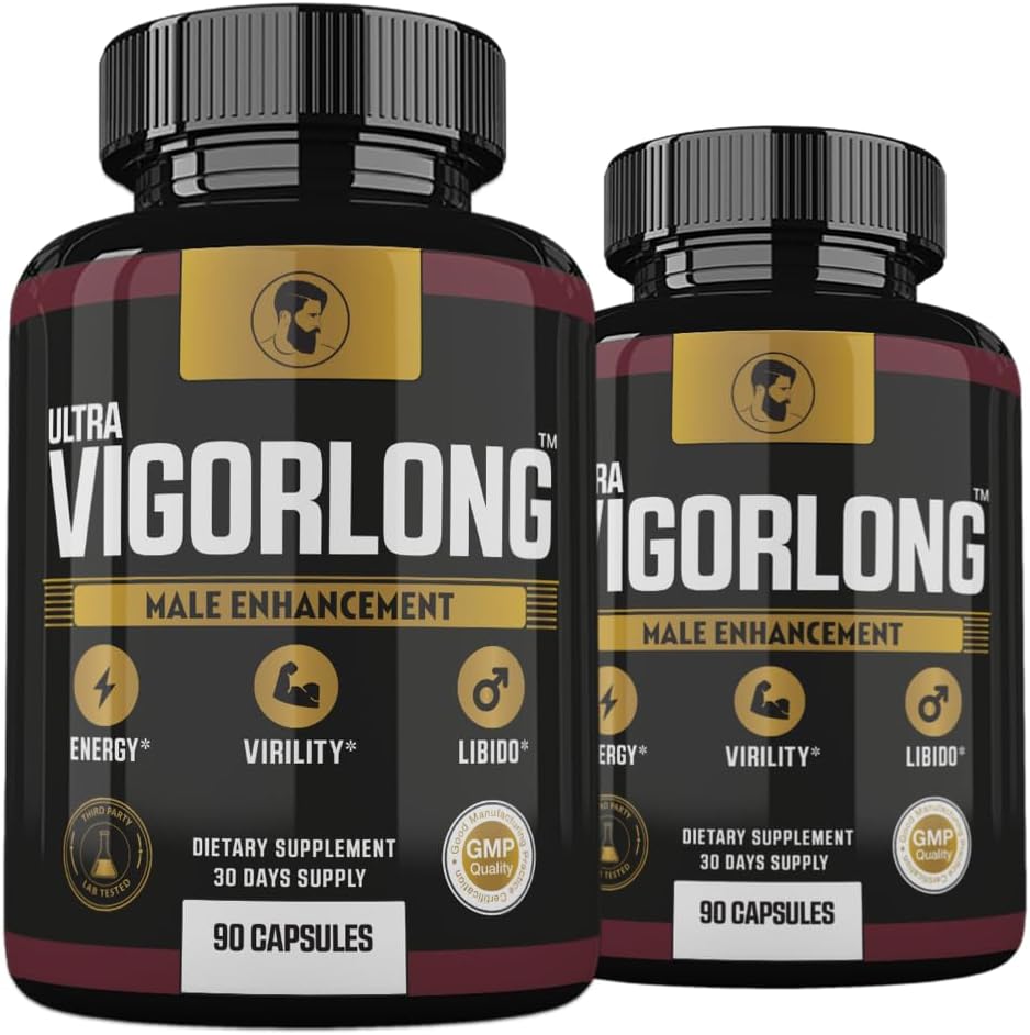 (2 Pack) Ultra VigorLong Supplement Advanced Formula, Ultra Vigor Long for Men, Ultra Vigorlong Capsules, 180 Count