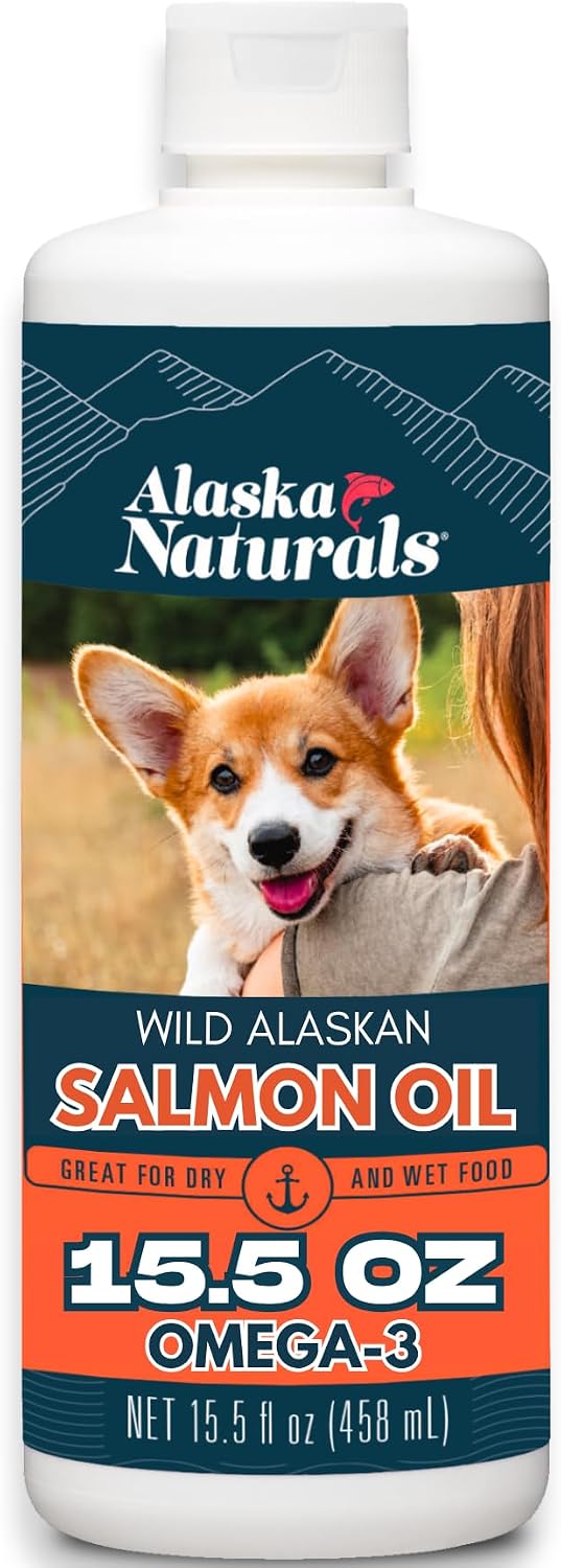 Wild Alaskan Salmon Oil for Dogs - Omega 3 EPA DHA Supplement - 946 ml