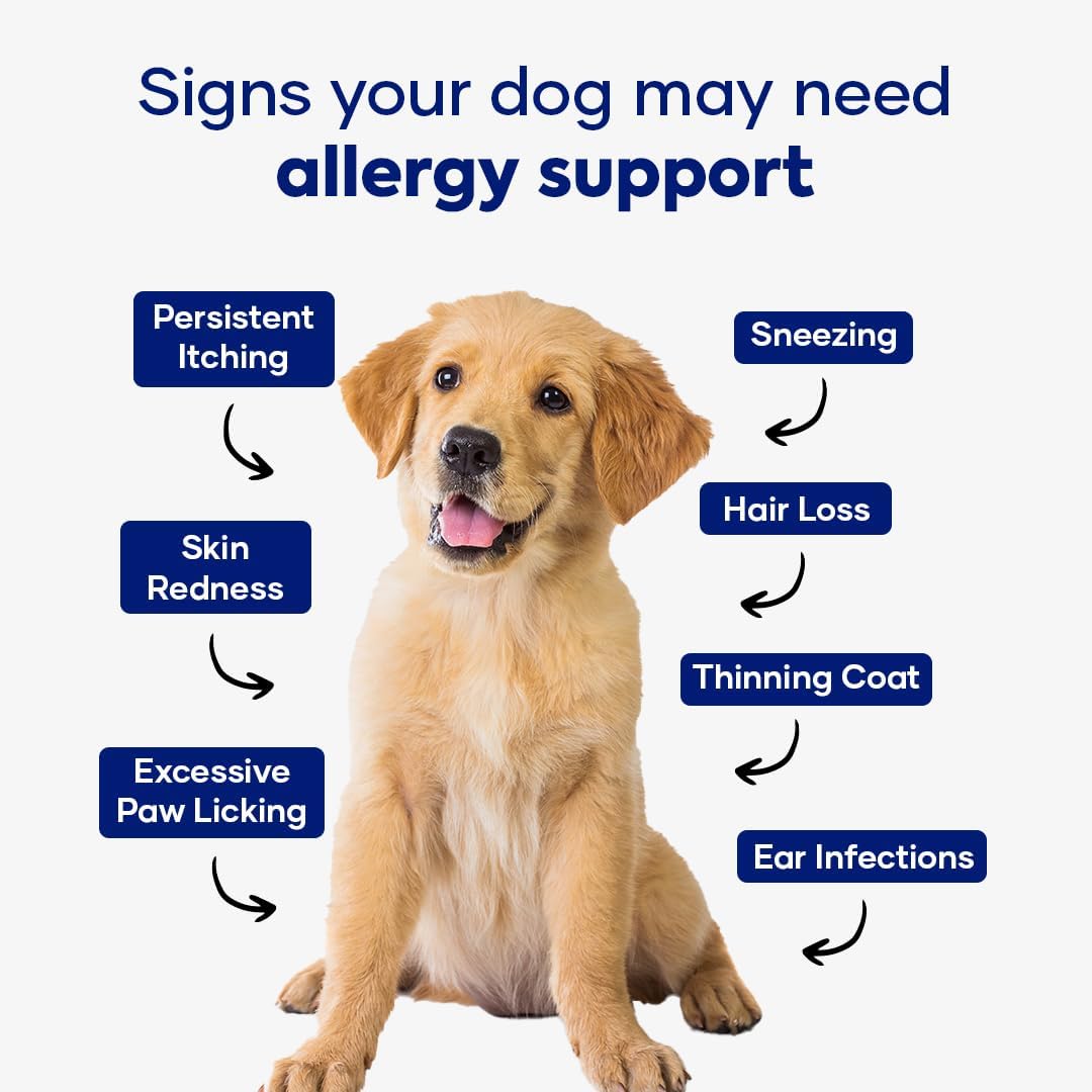 Allergy & Immune Support Chews para Perros – Raíz de Astrágalo y Flaxseed C3 | Pack de 2