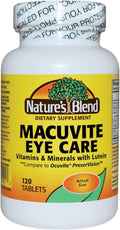 Nature's Blend Macuvite Eye Care, 120 comprimidos (Paquete de 2)