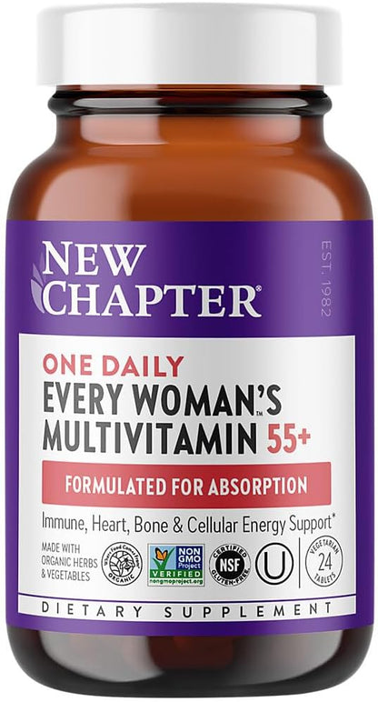 New Chapter Every Woman's One Daily 55+ - 24 – Apoyo inmunitario: Contiene astaxantina de concentración clínica, – Image 1