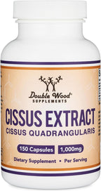 Double Wood Supplements Cissus Quadrangularis Super Extract, 150 Cápsulas (1000mg)