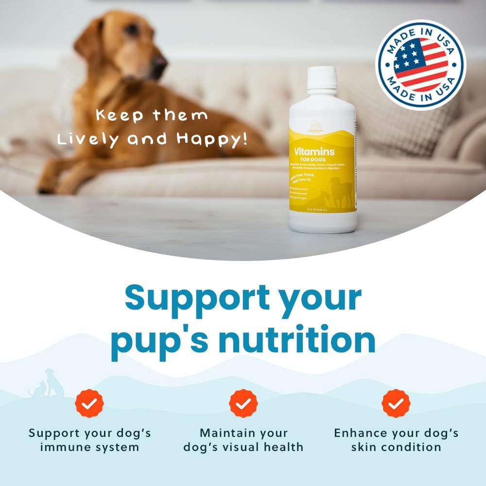 Paramount Pet Health Multivitamínico Líquido para Perros con Probióticos, 946 ml