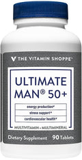 Ultimate Man 50+ Multivitamin - Complejo Multivitamínico para Hombres Mayores de 50, 90 Comprimidos