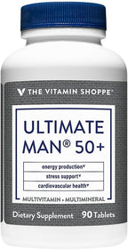 Ultimate Man 50+ Multivitamin - Complejo Multivitamínico para Hombres Mayores de 50, 90 Comprimidos