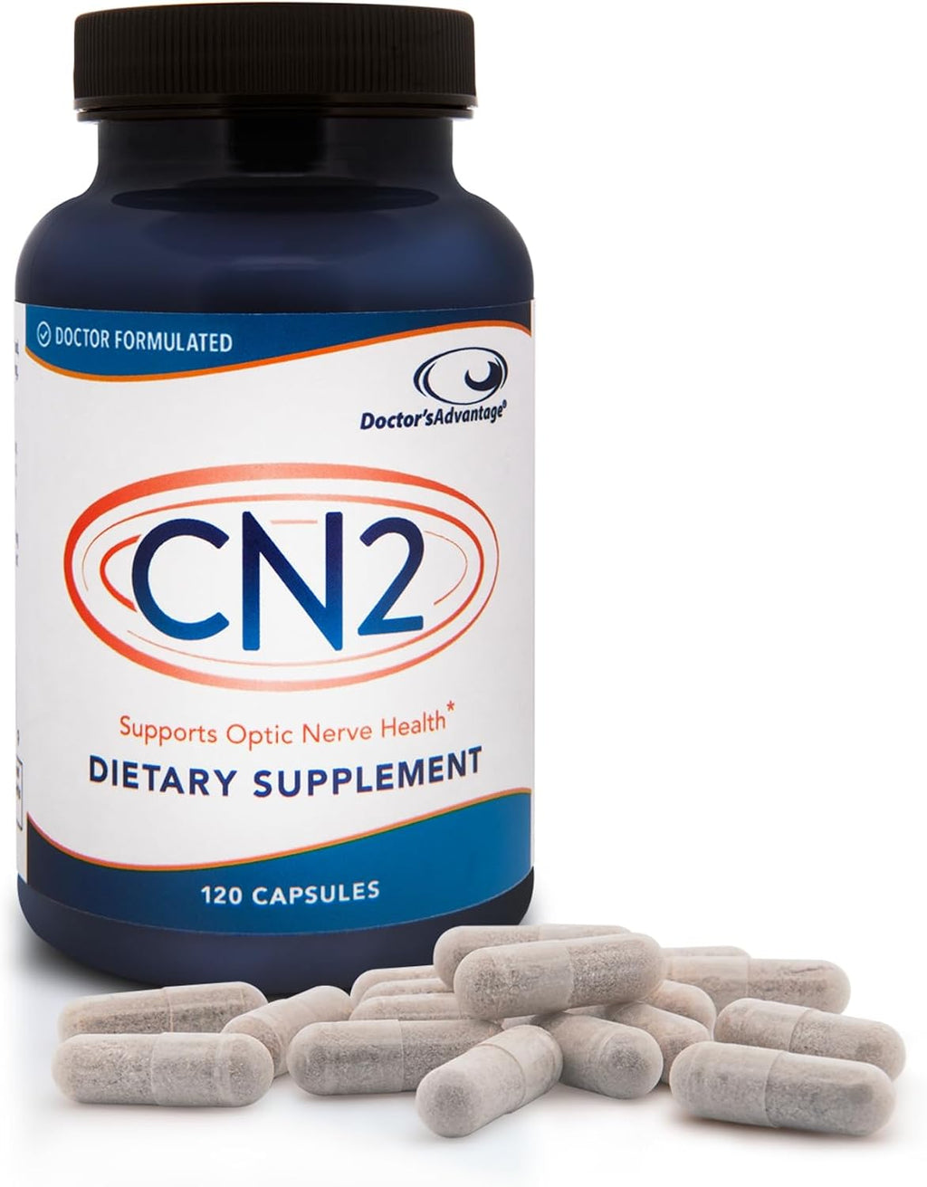Doctor's Advantage CN2 Suplemento - 120 Cápsulas, 30 Días | Ginkgo Biloba+ y Taurina con Antioxidantes para el Flujo Sanguíneo Ocular y Presión Ocular Saludable