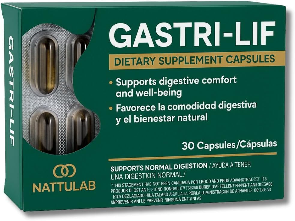 GASTRI-LIF – 30 Cápsulas – Suplemento Herbal Digestivo