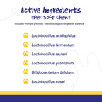 PupGrade Apoyo Digestivo para Perros, Sabor a Pato - 60 Masticables Suaves