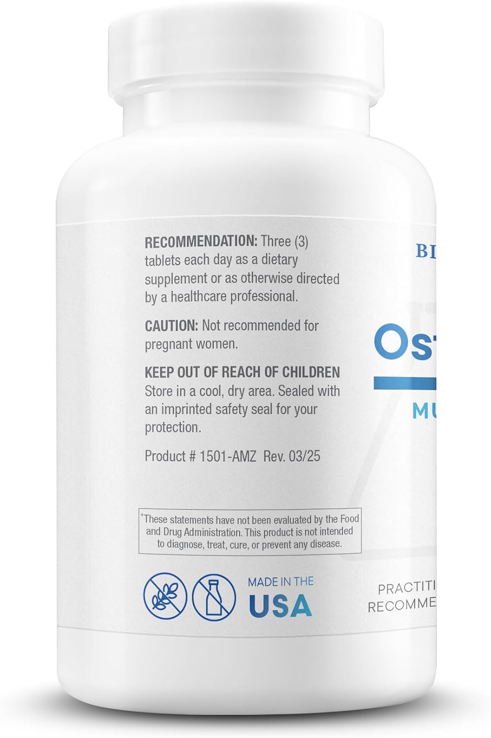 BIOTICS RESEARCH Osteo B Plus - 180 Comprimidos para la Salud Ósea