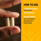 ONNIT Alpha Brain Cápsulas Nootrópicas para Hombres y Mujeres, Memoria, Enfoque y Claridad Mental, con L-Theanina y Vitamina B6, 90 Cápsulas Cada Una, Paquete de 3 (270 Cápsulas)