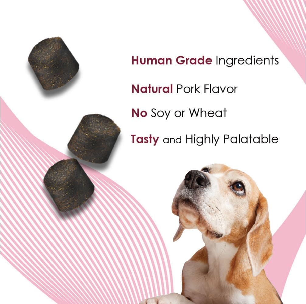 K-PLUS MAX Urinary Tract Health Soft Chews para Perros – Arándano, DL-Metionina y Citrato de Potasio – 90 Chews Blandos