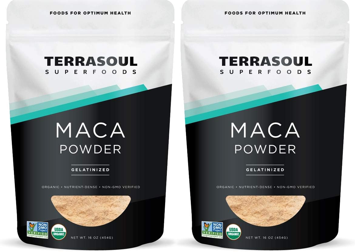 Terrasoul Superfoods Maca Orgánica Gelatinizada en Polvo, 2 Lbs