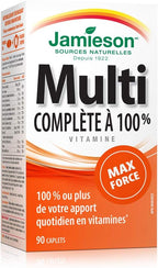 Jamieson 100% Complete Multivitamin Max Strength - 90 Cápsulas