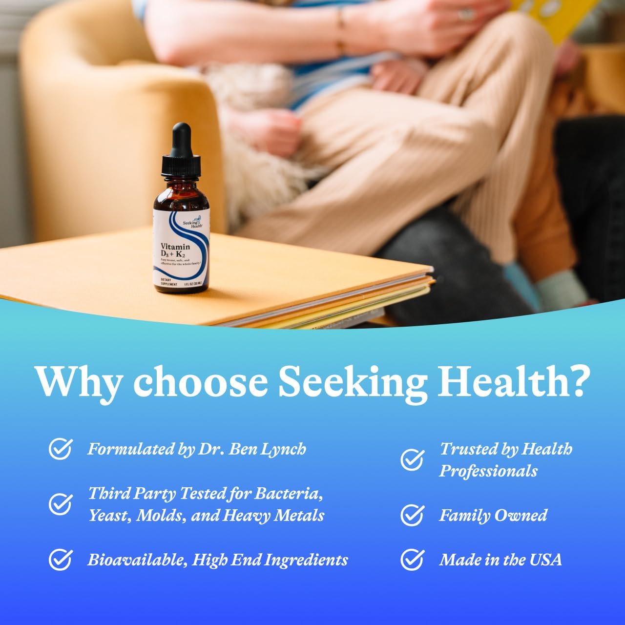 Seeking Health Vitamina D3 + K2 Gotas - 30 ml