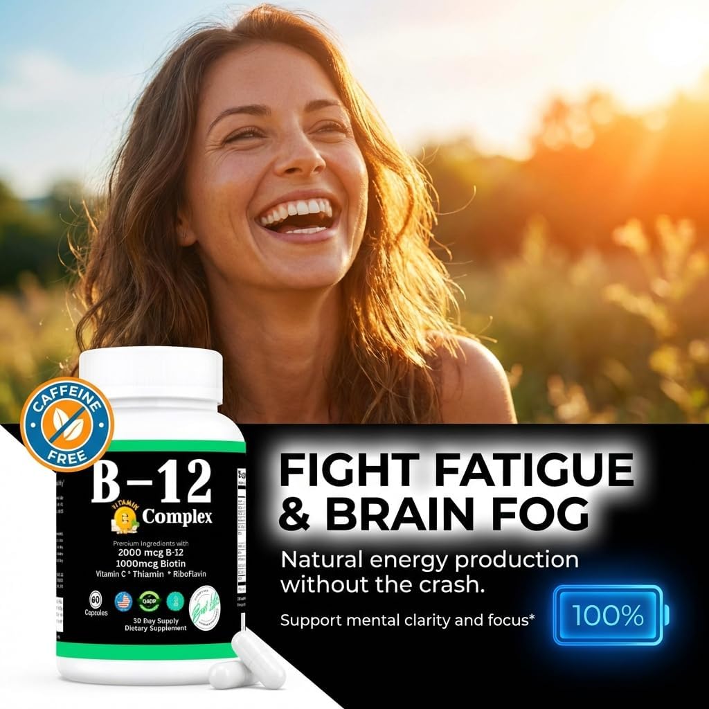 THIS LITTLE HOUSE OF MINE B-12 Vitamin Complex, 2000mcg B-12 con Vitamina C