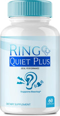 Ring Quiet Plus – Alivio para el Zumbido en los Oídos, Fórmula Avanzada Natural (60 Cápsulas)