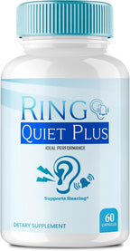 Ring Quiet Plus – Alivio para el Zumbido en los Oídos, Fórmula Avanzada Natural (60 Cápsulas)