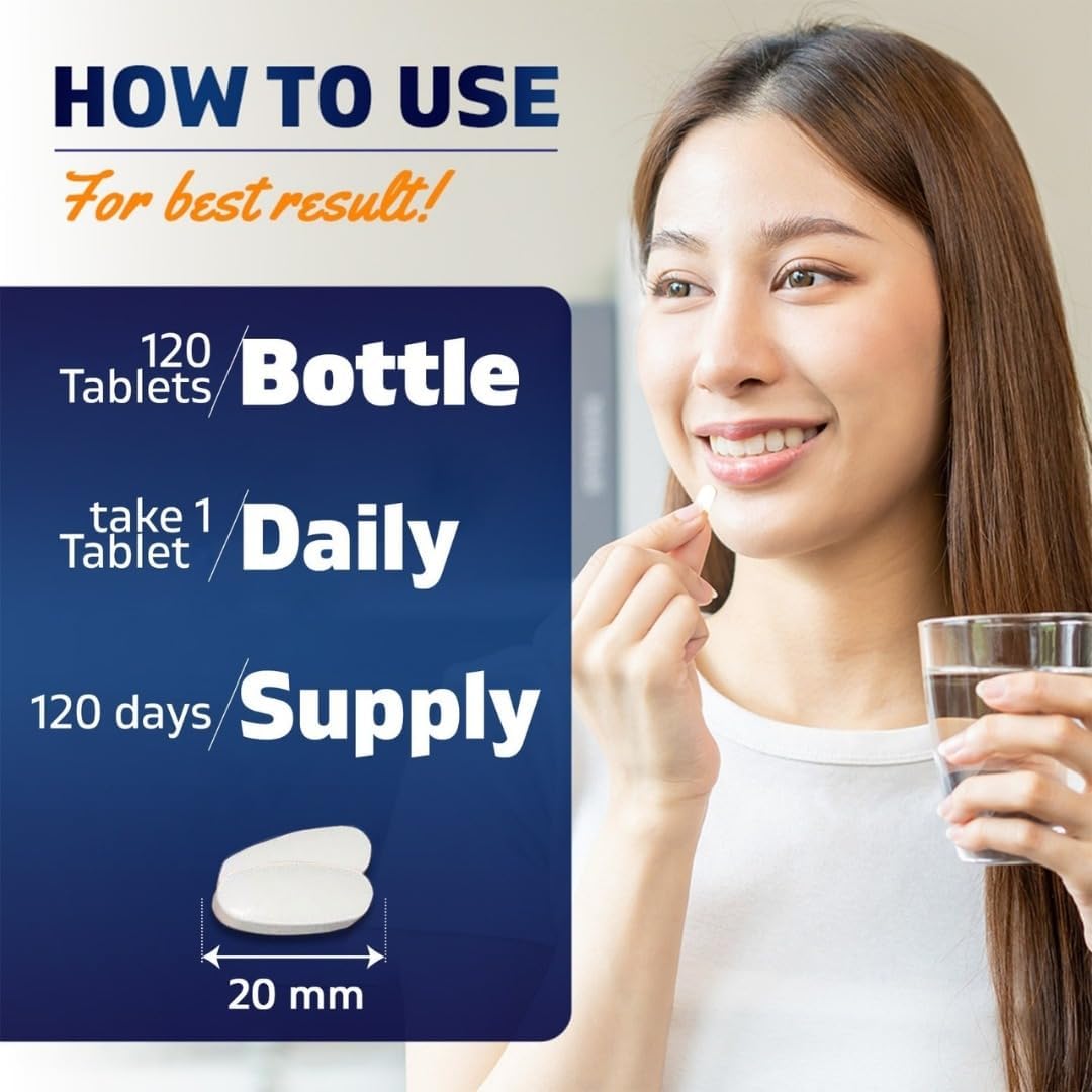 Vitamatic TMG 1000mg - Betaina Anhidra - 120 Comprimidos (3 Botellas)