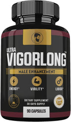 Ultra VigorLong Supplement Advanced Formula, Ultra VigorLong for Men, Ultra Vigorlong Capsules, 90 Count