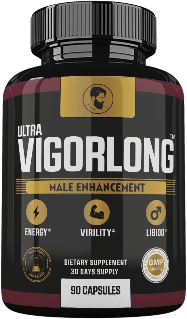 Ultra VigorLong Supplement Advanced Formula, Ultra VigorLong for Men, Ultra Vigorlong Capsules, 90 Count