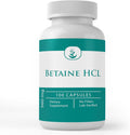 PURE ORIGINAL INGREDIENTS Betaine HCL, 100 Cápsulas - Puro, Sin Aditivos