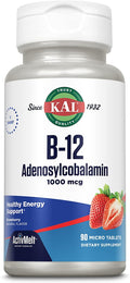 KAL Vitamina B12 Adenosilcobalamina 1000 mcg - 90 Comprimidos ActiveMelt