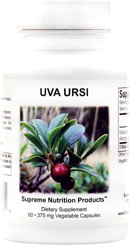 Supreme Nutrition Uva Ursi, 60 Cápsulas – 100% puro: Sin aditivos ni excipientes. – Image 1
