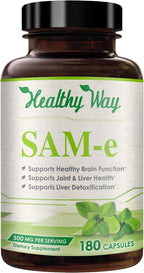 HealthyWayRx SAM-e 500mg - S-Adenosilmetionina - Suplemento de Alta Potencia (360 Cápsulas)