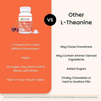 EZ Melts L-Teanina 200 mg - Suplemento para – Apoyo para la relajación diaria sin somnolencia. – Image 5