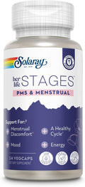 Solaray PMS & Menstrual – Apoyo para el Ciclo Menstrual, 24 Cápsulas Veganas