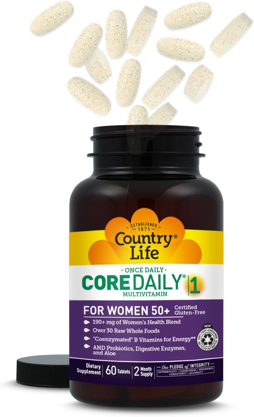 Country Life CORE Daily-1 Multivitamínico para Mujeres 50+