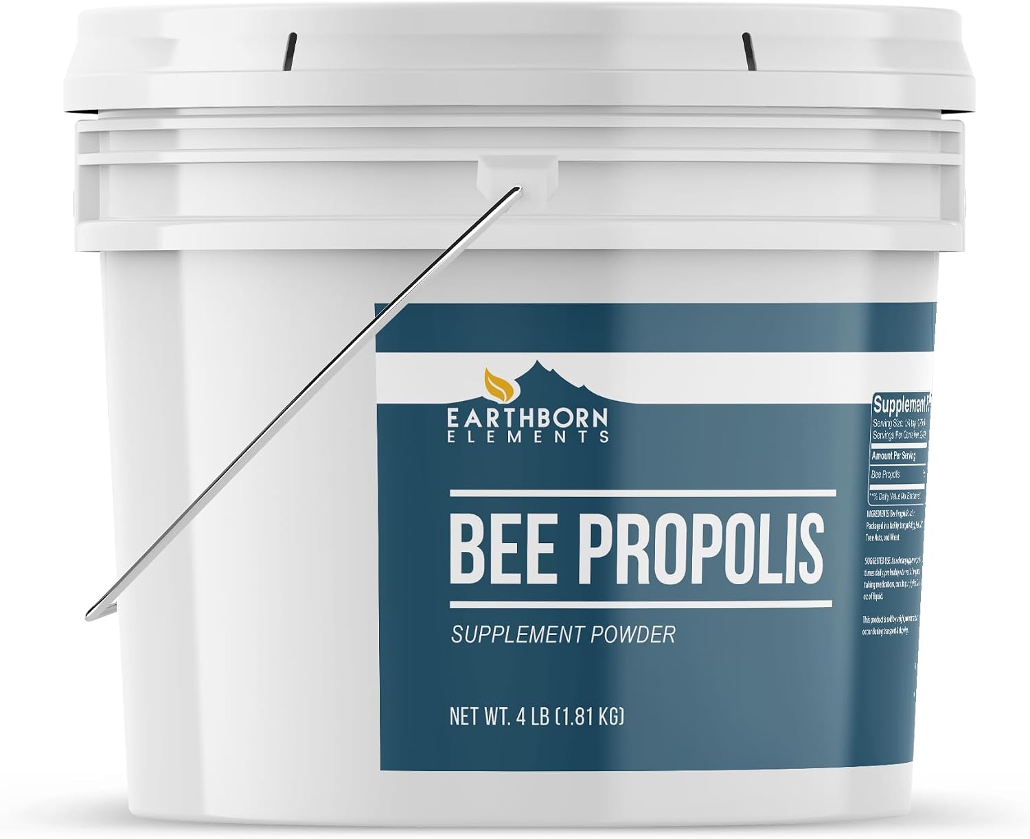Earthborn Elements Propóleo de Abeja, Cubo de 1 Galón, Puro y Natural, Tamaño a Granel (1,8 kg)