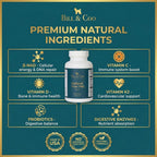 BILL & COO Defend Your Pet β-NAD Supplement for Senior Dogs – Advanced Cellular Anti-Aging with Vitamins C, D, K2, Probiotics & Digestive Enzymes – 105g
