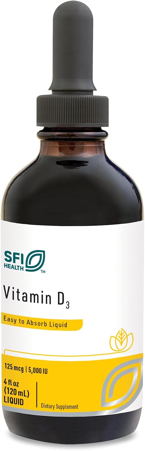 Vitamina D3 5000 UI Gotas Líquidas - Klaire Labs SFI Health