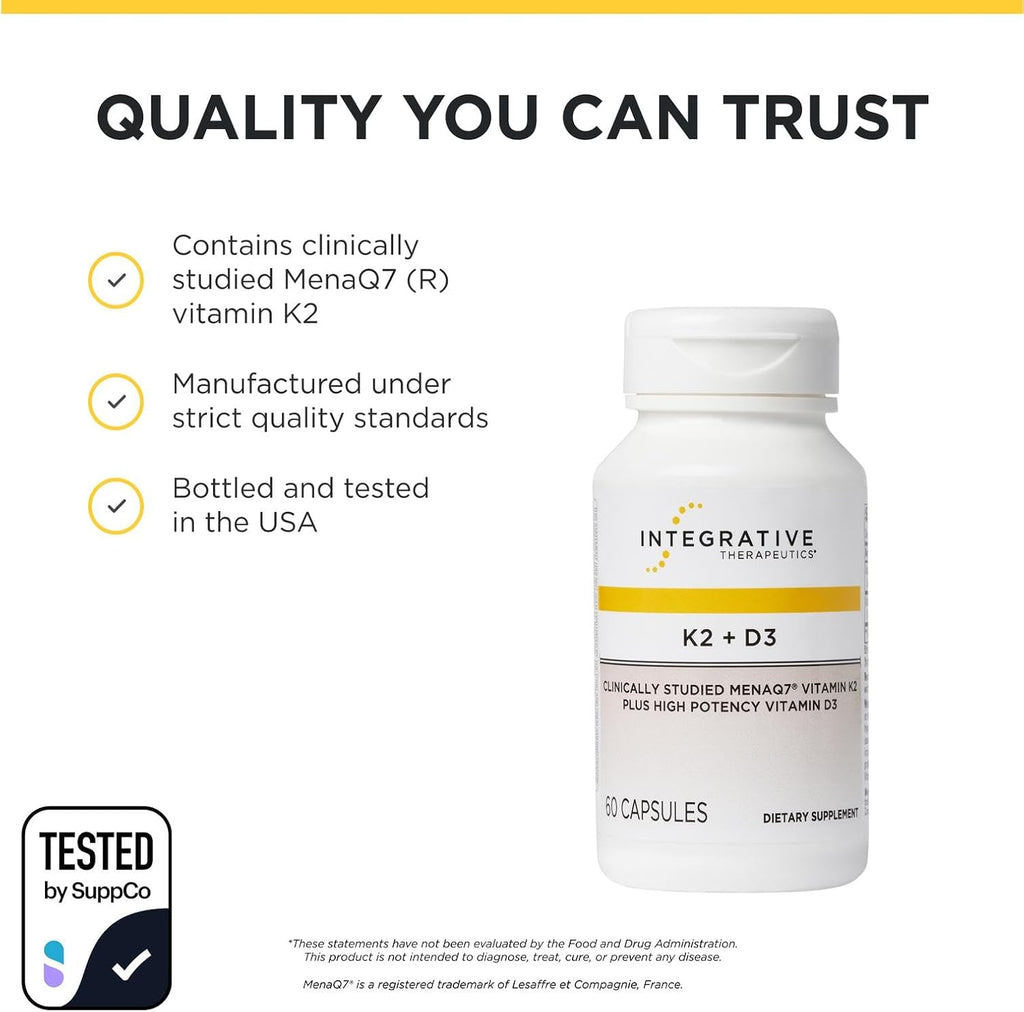 Integrative Therapeutics K2 + D3 - 60 Cápsulas