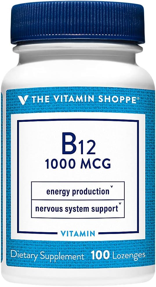 The Vitamin Shoppe Vitamina B12 1000mcg - 300 Comprimidos Sublinguales