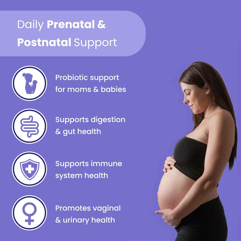 Probióticos Prenatales - 30B UFC, 17 Cepas + Prebióticos Orgánicos - Mother's Promise