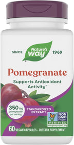 Nature's Way Granada, Extracto Estandarizado, 350 mg, 60 Cápsulas