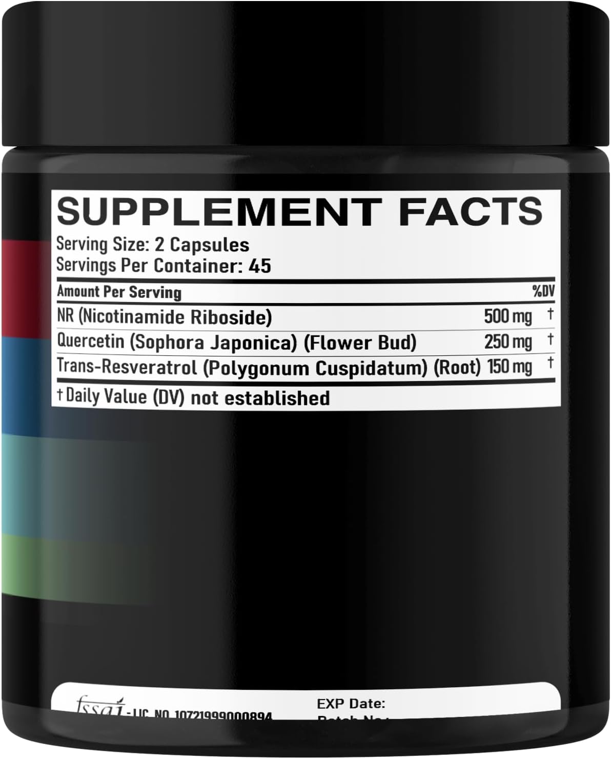 DEDICAD NAD Supplement con Nicotinamida Ribósido Liposomal 900mg, Resveratrol y Quercetina - 90 Cápsulas