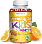 Vitaminas D3 + K2 1000UI en Gominolas para Niños - 60 Gominolas - Sabor Naranja