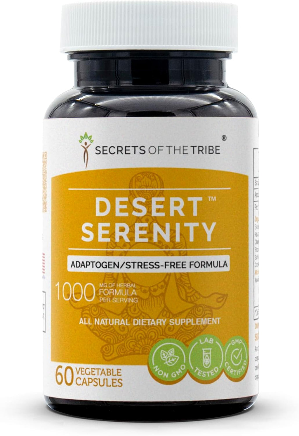 Desert Serenity – Fórmula Adaptógena Anti-Estrés, Mezcla de Suplementos Herbales (60 Cápsulas)