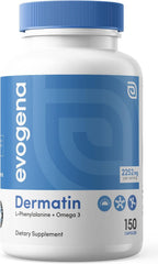 Dermatin - Complemento para Vitiligo con L-fenilalanina, Omega-3, Vitaminas D y B6 y Cobre