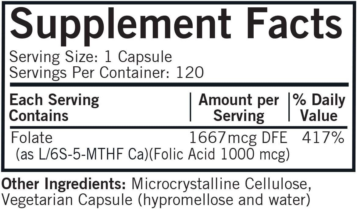 Kirkman - 5-MTHF - 5-Metiltetrahidrofolato - Folato para el Mantenimiento Celular