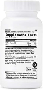 GNC Vitamina B2 100mg - Complemento de Riboflavina - 100 Comprimidos Vegetarianos