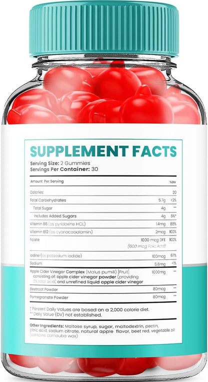 Keto Raw ACV Gummies – Vinagre de Manzana – Ayuda al funcionamiento normal del sistema nervioso. – Image 2