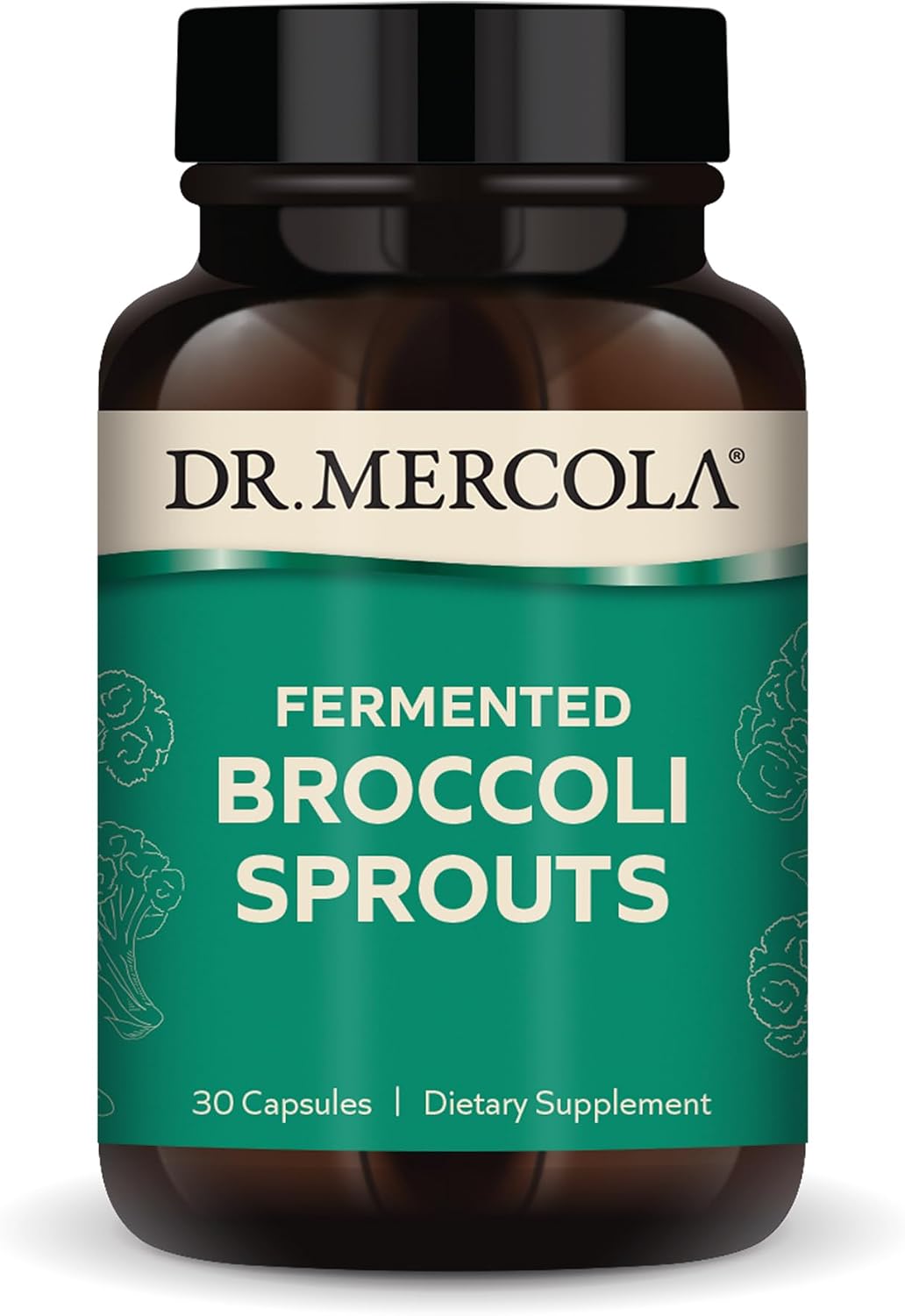 Dr. Mercola Brócoli Fermentado Orgánico - 30 Cápsulas